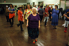 A little Scottish Country Dancing with our instructor, Mary.